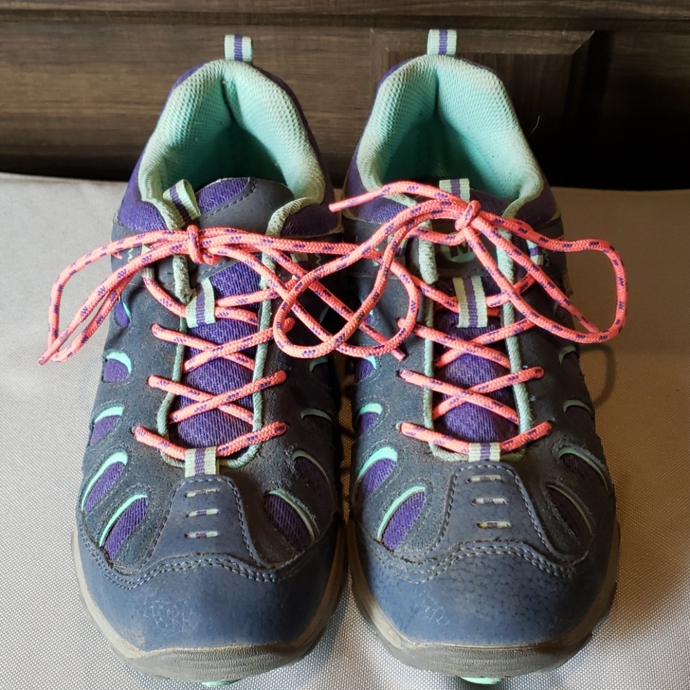 Kids Blue and Purple Sneakers